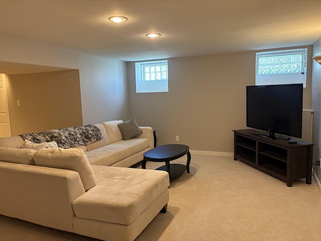 2657 Amberwick Pl, Hilliard, OH 43026 - living area featuring light colored carpet and recessed lighting