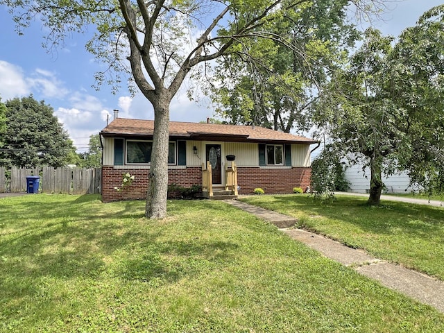 1444 Chesterton Sq N, Columbus, OH 43229 - view of front of property featuring brick siding and board and batten siding