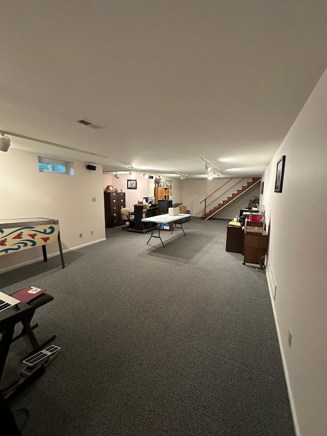 1080 Sycamore Dr, Lancaster, OH 43130 - game room with baseboards and carpet