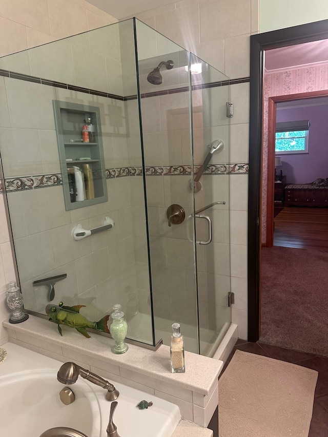 1080 Sycamore Dr, Lancaster, OH 43130 - bathroom featuring a shower stall and a sink