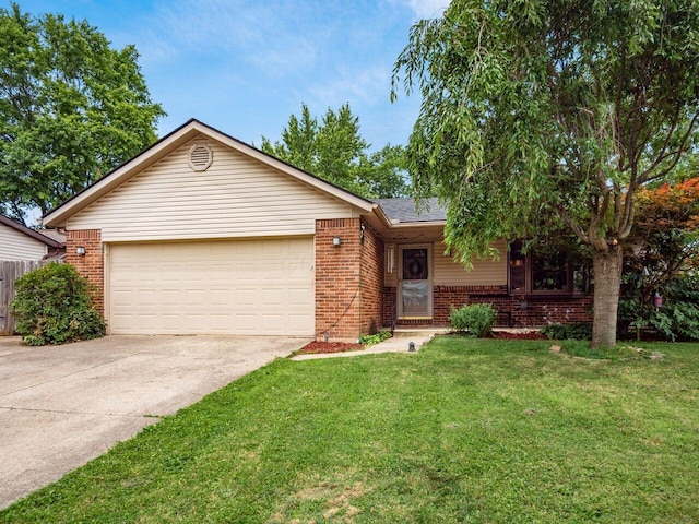 2010 Shallowford Ave, Columbus, OH 43235 - single story home featuring brick siding, concrete driveway, a garage, and a front yard