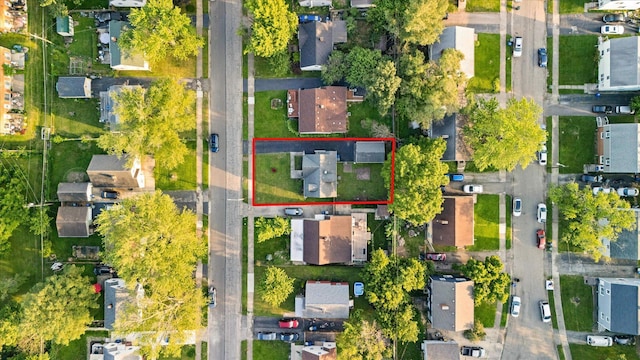 3457 Homecroft Dr, Columbus, OH 43224 - aerial view of property's location featuring nearby suburban area and property boundaries highlighted