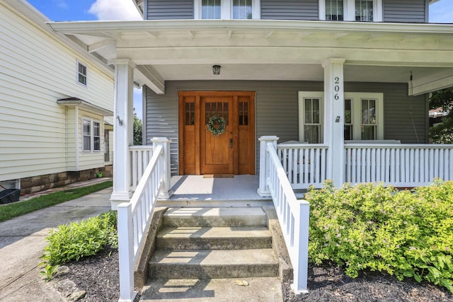 206 E Fair Ave, Lancaster, OH 43130 - entrance to property featuring a porch