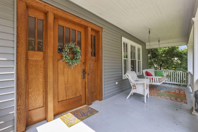 206 E Fair Ave, Lancaster, OH 43130 - doorway to property featuring covered porch