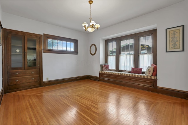 206 E Fair Ave, Lancaster, OH 43130 - empty room with a chandelier and baseboards