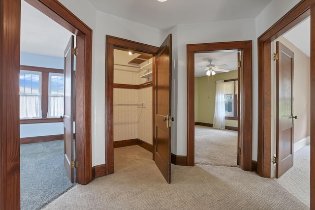 206 E Fair Ave, Lancaster, OH 43130 - hallway featuring light carpet
