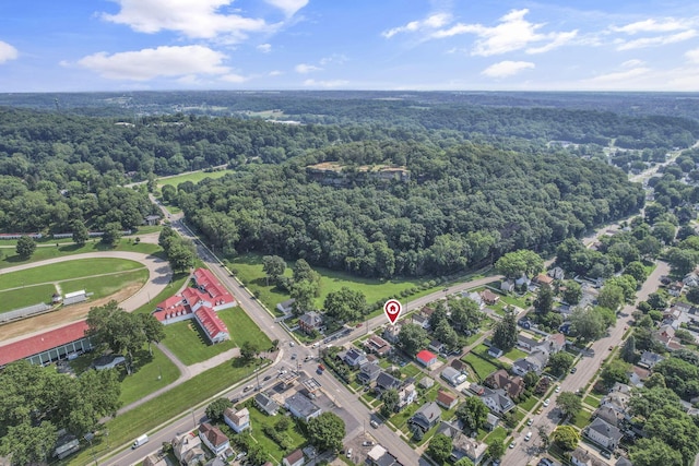 206 E Fair Ave, Lancaster, OH 43130 - aerial view of property's location featuring a forest