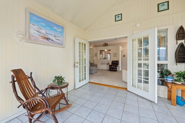 3625 Peany Ln, Canal Winchester, OH 43110 - sunroom / solarium with french doors and lofted ceiling