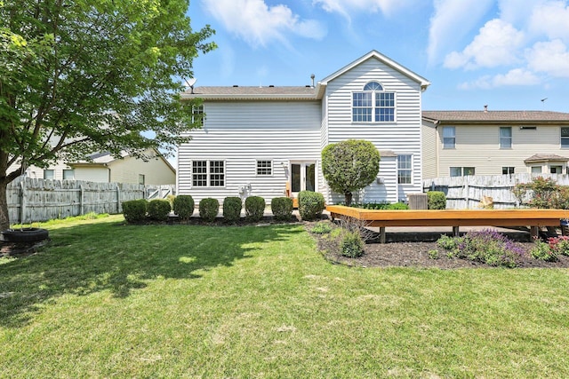 5497 Mirage Dr, Hilliard, OH 43026 - back of house with a fenced backyard