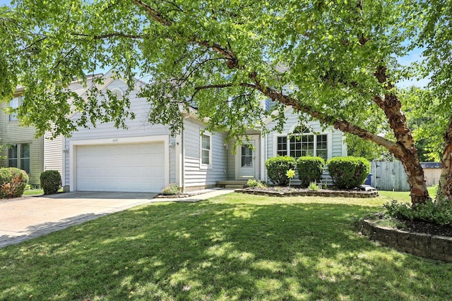 5497 Mirage Dr, Hilliard, OH 43026 - view of front of home featuring concrete driveway and an attached garage