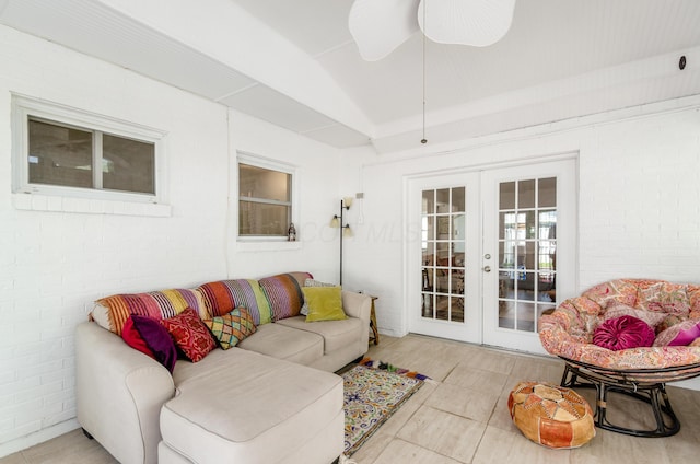 230 Barcelona Ave, Westerville, OH 43081 - sunroom / solarium featuring french doors and lofted ceiling