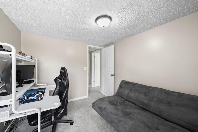 3053 E Old Duvall Ct, Lockbourne, OH 43137 - home office with carpet flooring and a textured ceiling