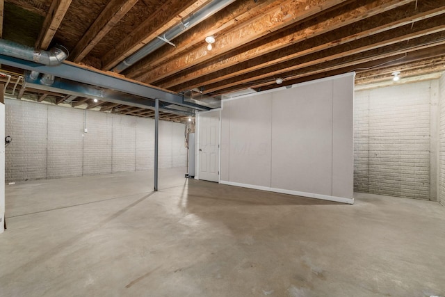 978 Vanwert Loop, Blacklick, OH 43004 - unfinished below grade area with brick wall