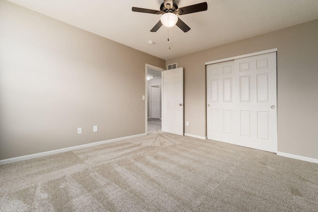 978 Vanwert Loop, Blacklick, OH 43004 - unfurnished bedroom featuring carpet, a closet, and a ceiling fan