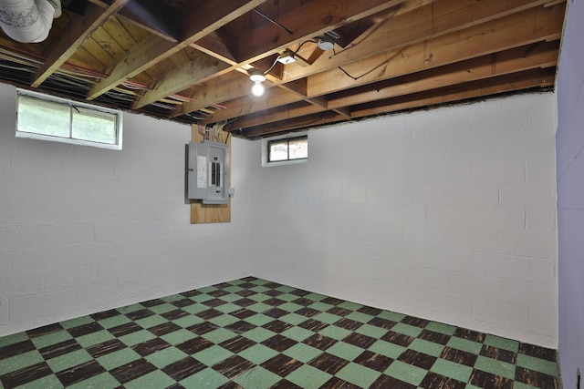 815 Eddystone Ave, Columbus, OH 43224 - basement featuring electric panel and dark floors