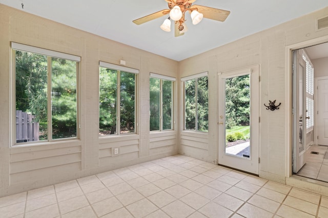7843 Linksview Cir, Westerville, OH 43082 - unfurnished sunroom with plenty of natural light and tile patterned flooring