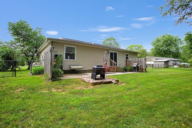 11962 Joppa Rd, Logan, OH 43138 - back of property featuring entry steps, a patio, and a gate