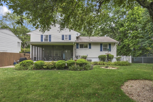 4861 Dickens Dr, Columbus, OH 43227 - rear view of house with a sunroom
