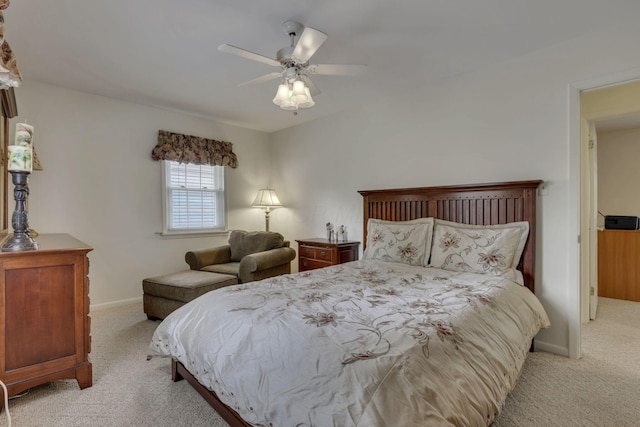 4861 Dickens Dr, Columbus, OH 43227 - bedroom with light colored carpet and ceiling fan