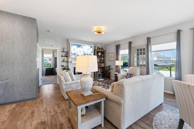 152 Natalie Ln, Granville, OH 43023 - living area with wood finished floors and plenty of natural light