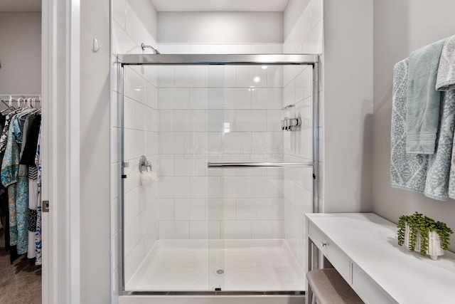 152 Natalie Ln, Granville, OH 43023 - bathroom with a spacious closet and a shower stall
