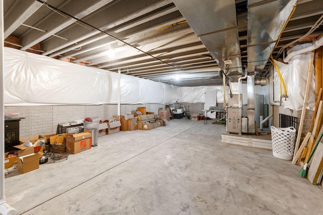 152 Natalie Ln, Granville, OH 43023 - unfinished below grade area featuring heating unit