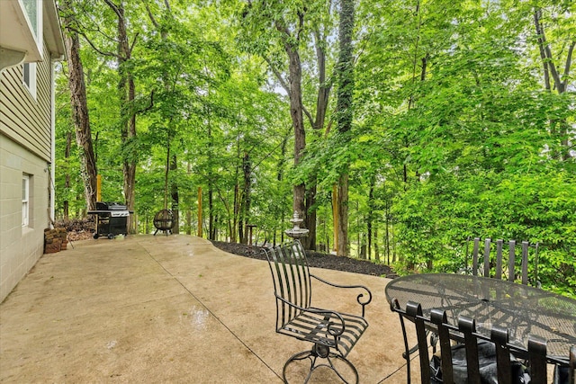 445 Hilltop Dr, Lancaster, OH 43130 - view of patio featuring outdoor dining space and grilling area