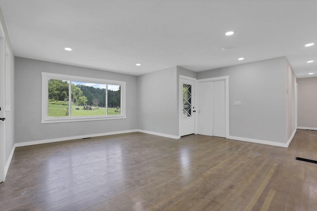 39703 Maysville Greendale Rd, Logan, OH 43138 - empty room with wood finished floors and recessed lighting