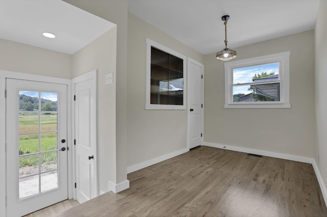 39703 Maysville Greendale Rd, Logan, OH 43138 - entryway featuring wood finished floors and baseboards