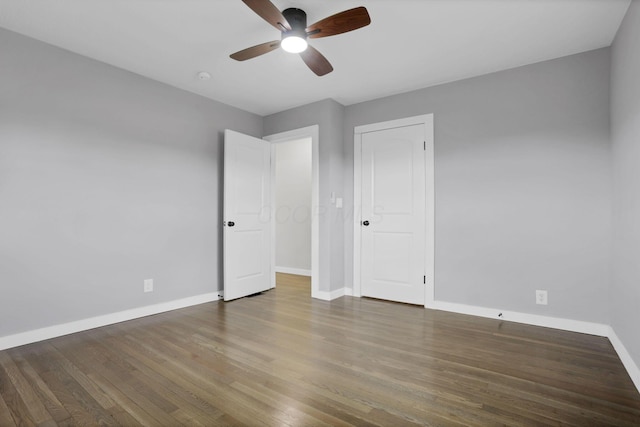 39703 Maysville Greendale Rd, Logan, OH 43138 - unfurnished bedroom featuring wood finished floors and ceiling fan
