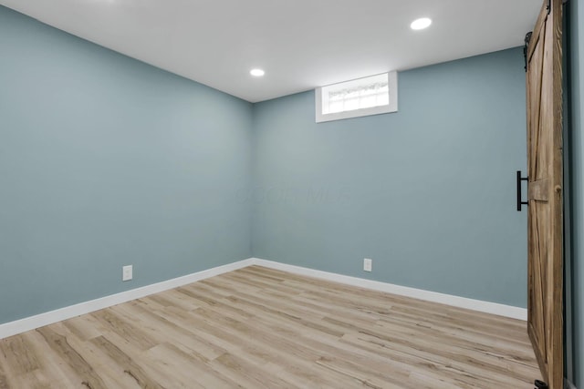 39703 Maysville Greendale Rd, Logan, OH 43138 - spare room with light wood-style floors and recessed lighting