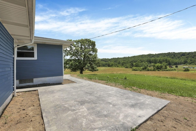 39703 Maysville Greendale Rd, Logan, OH 43138 - view of patio / terrace featuring a wooded view