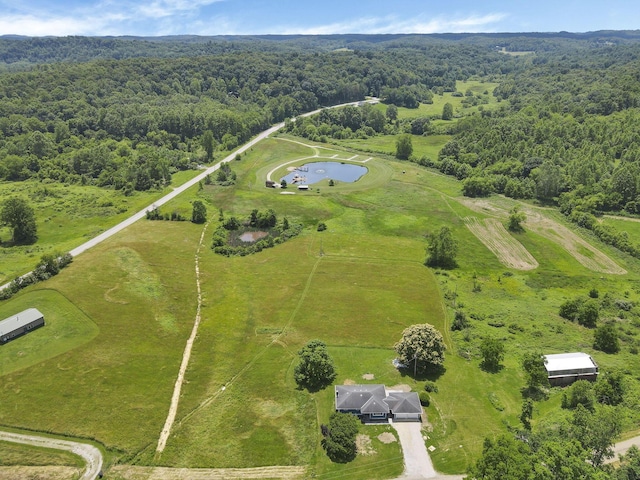 39703 Maysville Greendale Rd, Logan, OH 43138 - aerial view of a heavily wooded area and a nearby body of water