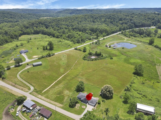 39703 Maysville Greendale Rd, Logan, OH 43138 - bird's eye view of a forest and a large body of water