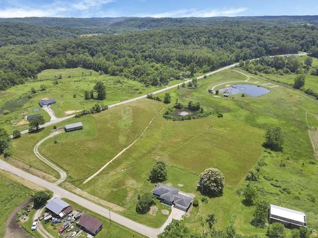 39703 Maysville Greendale Rd, Logan, OH 43138 - aerial overview of property's location featuring a heavily wooded area and a nearby body of water