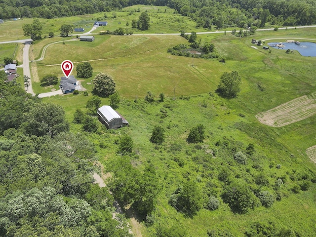 39703 Maysville Greendale Rd, Logan, OH 43138 - aerial view of property and surrounding area featuring rural landscape