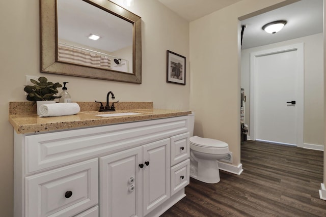 101 Circle Dr, Baltimore, OH 43105 - bathroom with vanity and wood finished floors