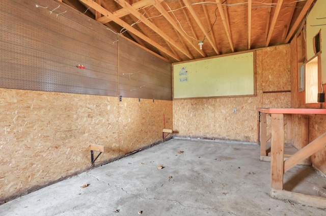 210 S Front St, Alger, OH 45812 - misc room with concrete flooring and a garage