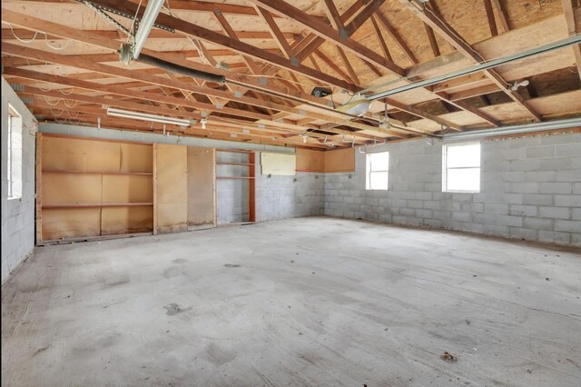 210 S Front St, Alger, OH 45812 - garage with concrete block wall