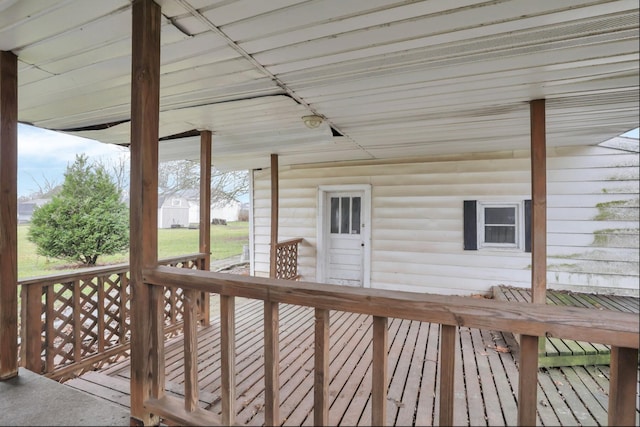 210 S Front St, Alger, OH 45812 - view of wooden deck