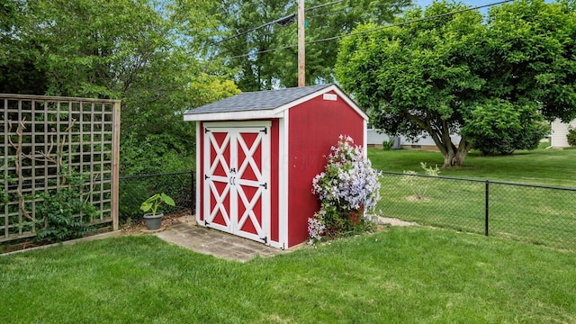 452 Jefferson Rd, Newark, OH 43055 - view of shed with a fenced backyard