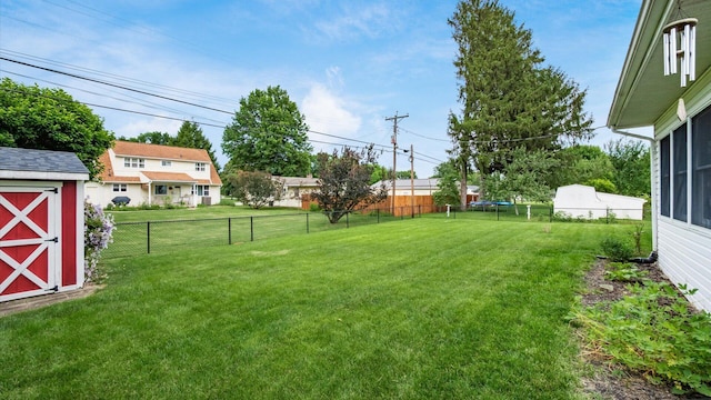 452 Jefferson Rd, Newark, OH 43055 - fenced backyard featuring a shed