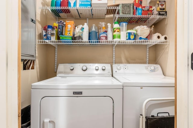 8622 Lott Rd, Marengo, OH 43334 - laundry room with independent washer and dryer