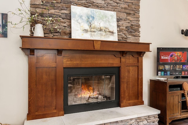 8622 Lott Rd, Marengo, OH 43334 - detailed view of a glass covered fireplace