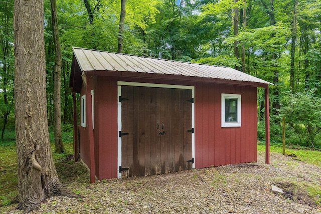 8622 Lott Rd, Marengo, OH 43334 - view of shed with a view of trees