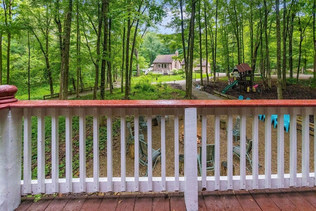 8622 Lott Rd, Marengo, OH 43334 - view of wooden terrace