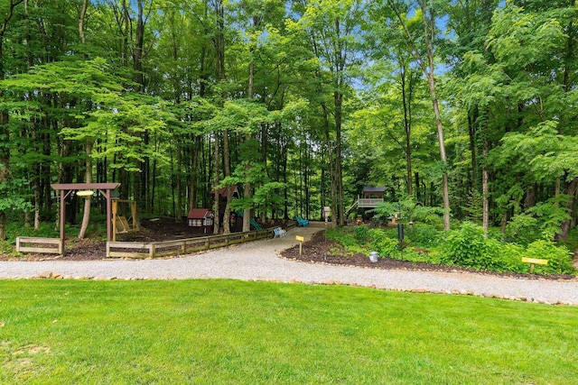 8622 Lott Rd, Marengo, OH 43334 - view of playground with a lawn