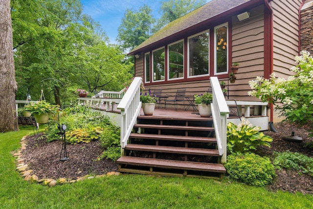 8622 Lott Rd, Marengo, OH 43334 - deck featuring stairway