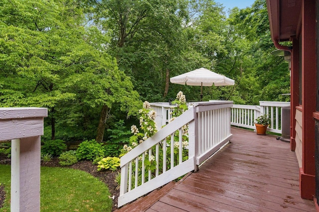 8622 Lott Rd, Marengo, OH 43334 - view of wooden terrace