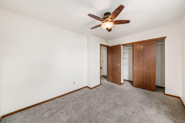884 Annagladys Dr Unit F2, Columbus, OH 43085 - unfurnished bedroom with carpet, a closet, and ceiling fan